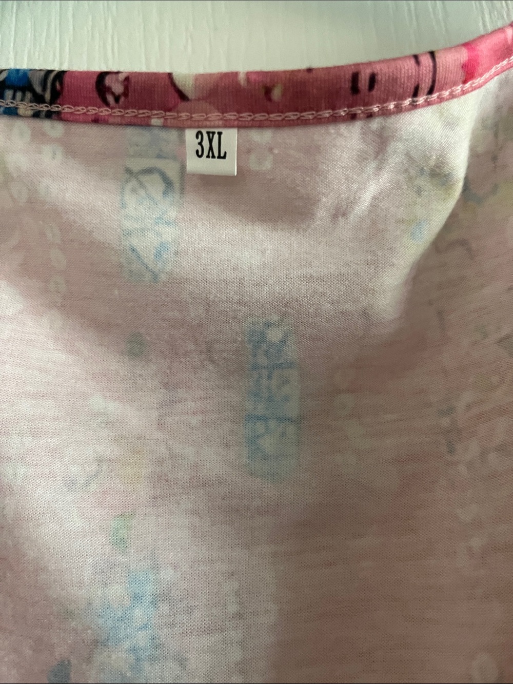 Pink Printed V-Neck Tank Top - Picture 2 of 6